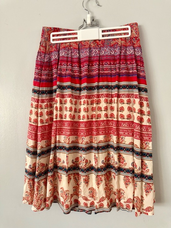 twik Dresses & Skirts - Twik by Simons Boho Border Print A-Line Maxi Skirt -100% Rayon